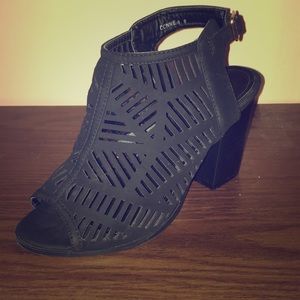 Top Moda | Chunky Heels | Black Sandals